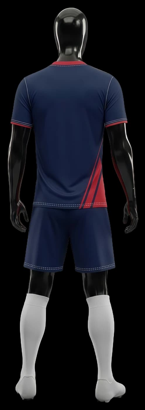 Navy and Crimson kit, back