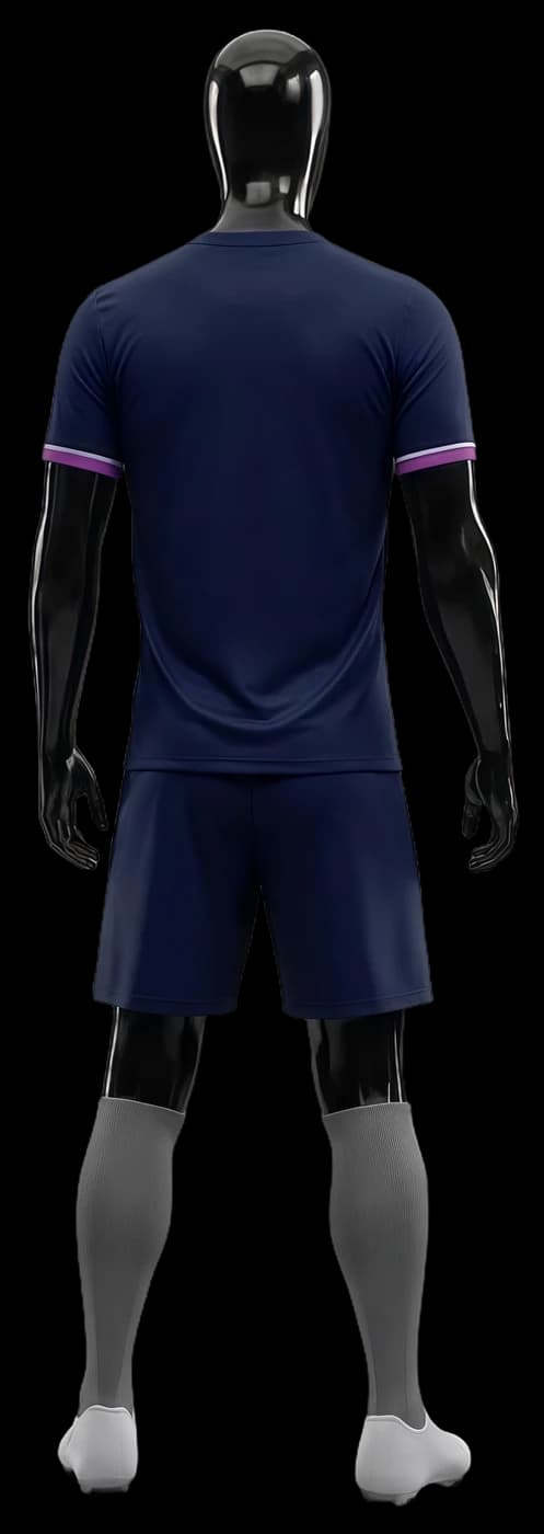 Violet and Navy kit, back